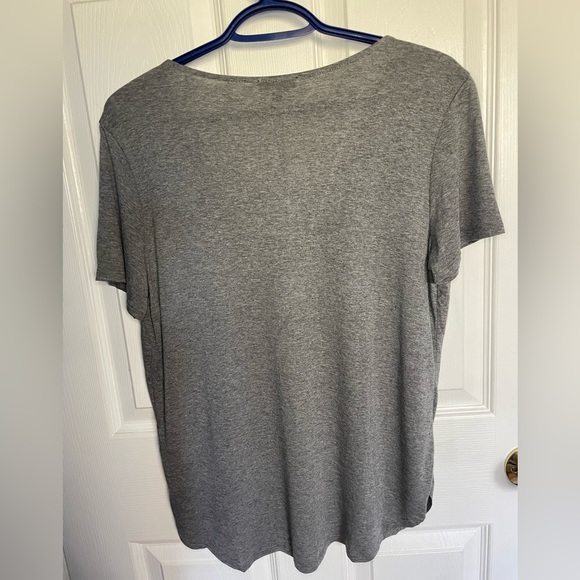 Dynamite V-Neck Clean Finish Loose Tee - Picture 3 of 5